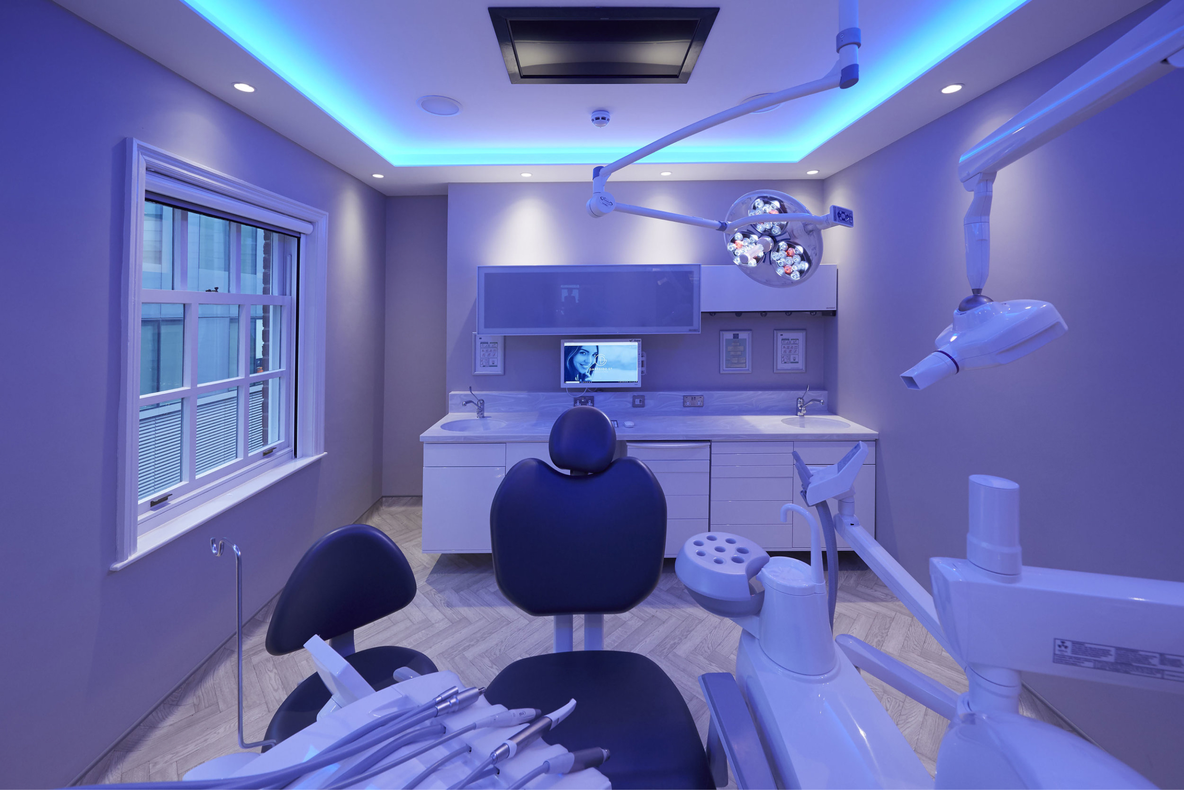 Restorative treatment room at Gartside Street Dental Lounge, Manchester
